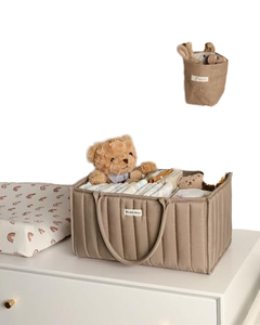 Enwei מסוגנן מים עמיד כותנה חבל חיתול <span class=keywords><strong>caddy</strong></span> tote תיק תינוק חיוניים המארגן עבור שינוי שולחן תינוק אחסון - Product Image 5