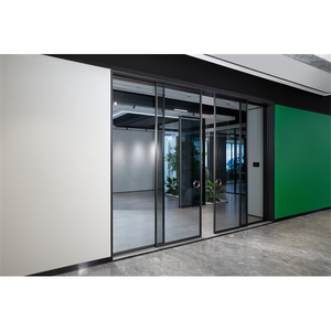 Système de <span class=keywords><strong>porte</strong></span> <span class=keywords><strong>coulissante</strong></span> double moderne OPK Perfect System, ouverture symétrique, fermeture douce, synchronisée, ensemble de quincaillerie en alliage de zinc - Product Image 2