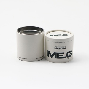 Emballage en tube de papier biodégradable personnalisé de qualité alimentaire, emballage composite en papier pour les feuilles de thé, le matcha en poudre - Product Image 2