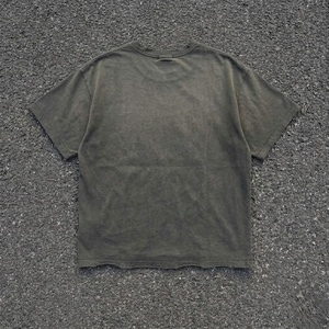 T-shirt décontracté en coton jersey pour homme, vert olive, à manches courtes, col rond, coupe classique, couleur unie, style tricoté - Product Image 1