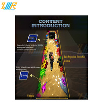 Plancher publicitaire extérieur Projection holographique sol hologramme 3d Projection interactive sol plage Projection