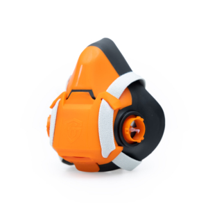 Haigu HG-602 하프 페이스 가스 마스크 TPE 소재 먼지 방지 필터 조정 가능한 코 클립 재사용 가능 - Product Image 1