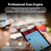 MEFERI ME61 IP67 - Escáner de Código de Barras Portátil Industrial Resistente con Android 13 4G, PDA para Logística de Almacén