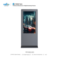 Kiosco Publicitario para Exteriores de 43 y 55 Pulgadas, Resistente al Agua, Pantalla LCD de Alta Luminosidad de 2500 Nits, Legible bajo la Luz Solar, Señalización Digital