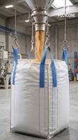 Sac tissé en polypropylène (PP) Super Maxi Sacos pour FIBC, conteneur jumbo ton, capacité 1500 kg, pour poudre, déchets, engrais, cenosphères