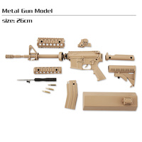 Modèle de pistolet miniature AR15 en métal à l'échelle 1:3, kit de construction en métal moulé sous pression, modèle de pistolet en métal, directement de l'usine