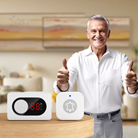 Pager pour aidants, Bouton d’appel pour personnes âgées, Appel des seniors, Téléphone de la cloche, Système de bouton d’urgence