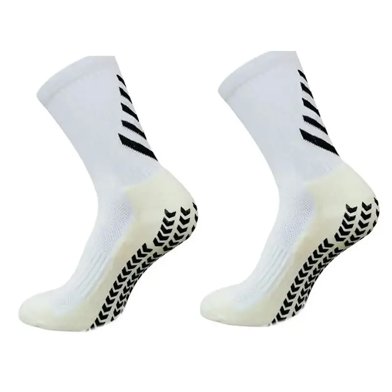 Custom Design Football Soccer Grip Socks Anti Slip Socks Running Men Athletic Trainer White Basketball Football Socks