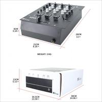 Console de mixage audio numérique USB professionnelle M4 Mixeur DJ professionnel 4 canaux avec écran LCD USB SD pour l'enregistrement en studio
