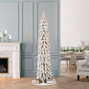 Arbre de Noël artificiel réaliste en PE et PVC, effet neige, type <span class=keywords><strong>sapin</strong></span> floqué, avec charnières, pour la décoration de la maison et des fêtes - Collection Ownerparty - Product Image 5