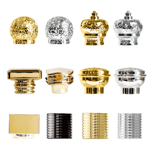 Tapas Personalizadas para Botellas de Perfume en Oro, Plata y Negro, Calibre FEA de 15 mm, Tapas Magnéticas de Resina, Madera y Plástico para Botellas de Perfume - Product Image 1