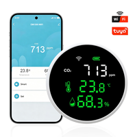 Détecteur de CO2 infrarouge WiFi commercial pour intérieur, moniteur de température et d'humidité pour écoles, bureaux et serres