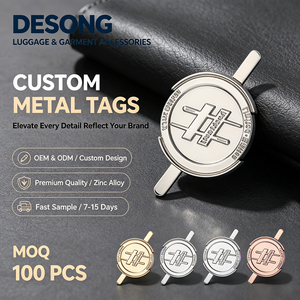 Logotipo Metálico de Aleación de Zinc Estilo Antiguo para Sudaderas y Lencería, Personalizado y al por Mayor para Decoración de Marcas, Suministros y Muestra Gratuita - Product Image 1