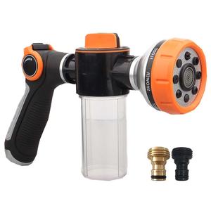 Fabriek Tuinpistool Pijp Schuim Water Hanalogue Interconnectsose Ncable Water Nozzles Brandweerman Wassen Zeep Auto Wassen <span class=keywords><strong>Spray</strong></span> Metaal - Product Image 6