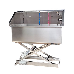 Piscine de lavage électrique pour animaux, bassin antidérapant pour chiens de grande et petite taille, <span class=keywords><strong>baignoire</strong></span> en acier inoxydable pour animaleries - Product Image 4