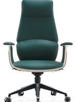 Chaise de direction pivotante inclinable en cuir PU ergonomique de luxe pour bureau, grande et haute, moderne, robuste, pour manager, patron