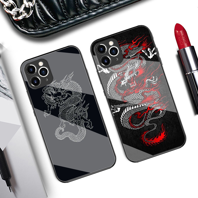 Customized Anime Design Patte Tempered Glass Phone Case for Uv Printing for iphone 13 Pro Max Anti-drop Mobile Phone Bags & Case