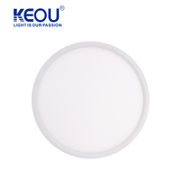 Plafonnier LED moderne KEOU 24W 36W 48W de forme ronde avec télécommande, montage en surface pour la maison, le salon et la chambre à coucher