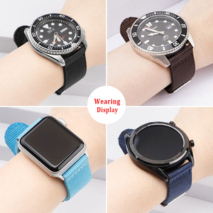 Correa de Reloj de Nailon de Liberación Rápida, Correas de Repuesto para Reloj de 18mm 20mm 22mm 24mm, Correas de Lona para Reloj Inteligente <span class=keywords><strong>Samsung</strong></span> - Product Image 5