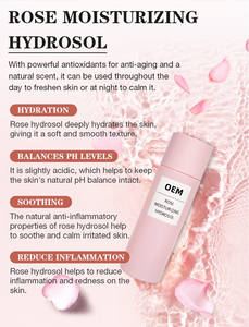 Vente en gros Hydrolat de rose biologique pur hydrolat d'<span class=keywords><strong>eau</strong></span> <span class=keywords><strong>florale</strong></span> naturelle pour les soins de la <span class=keywords><strong>peau</strong></span> OEM sous forme liquide avec matière première <span class=keywords><strong>florale</strong></span> - Product Image 4