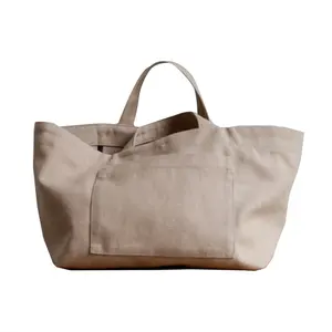 Lilalila Custom Cotton Canvas Taschen Shopping Handtaschen Damen Canvas Einkaufstasche mit individuell bedruckten Logo