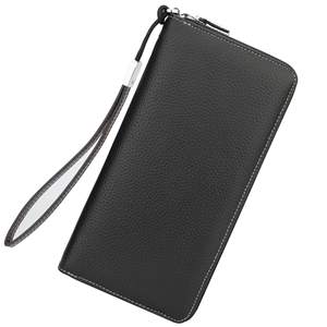 Portefeuilles longs pour femmes en cuir PU, minimalistes, avec fermeture éclair, personnalisables, nouvelle collection de luxe, vente en gros d'usine, avec protection RFID - Product Image 3