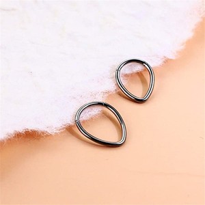 Boucles d'oreilles et anneaux de nez en acier inoxydable en forme de goutte d'eau, couleur or, bijoux de piercing pour cadeau, accessoire de mode - Product Image 2