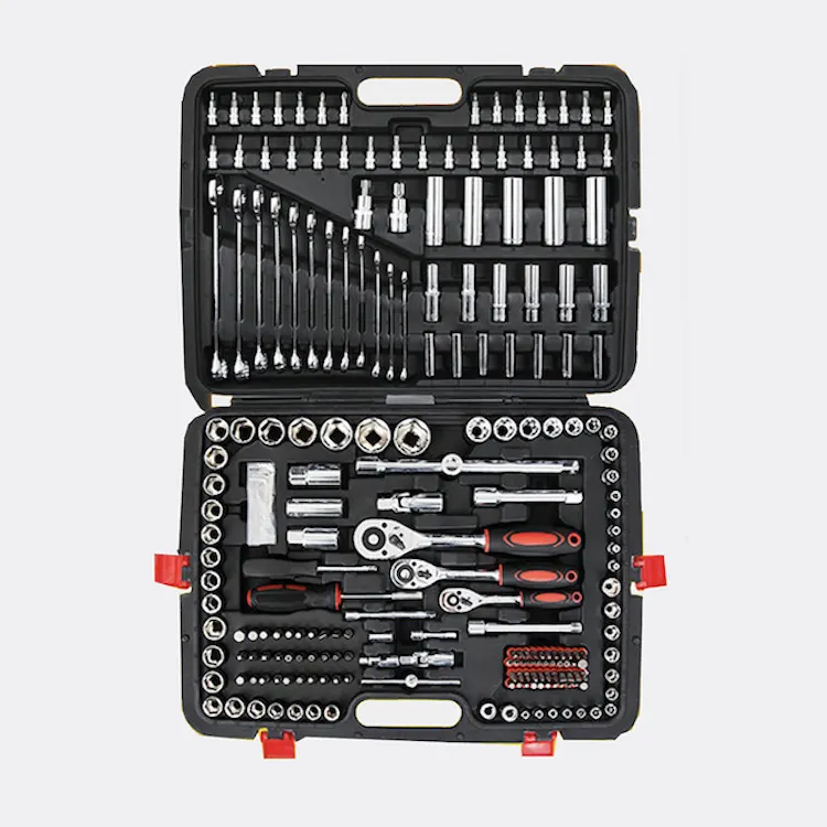 Factory outlet 215 pieces set car mechanic tool ratchet socket wrench tool set