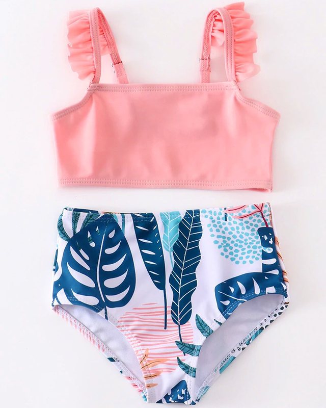 Custom Recycled One Piece Kids Swimwear
