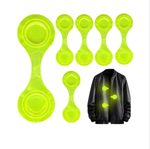 Custom logo EN13356 Fashionable Reflective Strobe <strong>Light</strong> Magnet PVC Magnetic Clip <strong>Reflector</strong> for Night Running <strong>Sports</strong> <strong>Safety</strong> - Product Image 2