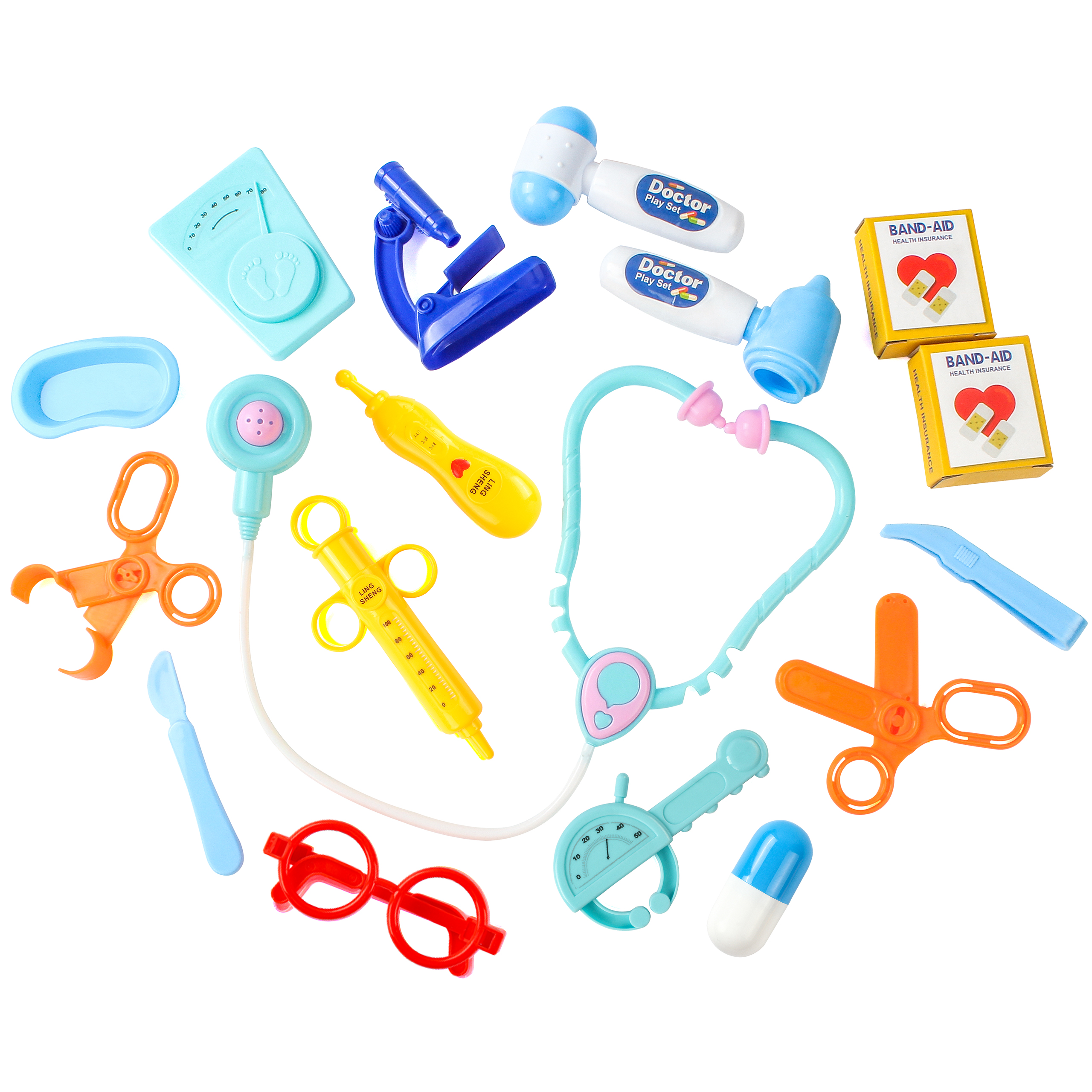 Оптовая продажа, пластиковая детская игрушка, набор для младшего врача, детская игрушка для мальчиков и девочек