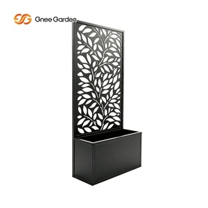 Jardinera Metálica Minimalista Gnee Garden con Patrón Irregular, Ligera, Soporte para Plantas de Exterior para Flores/Plantas Verdes - Product Image 6