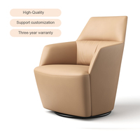 Fauteuil de salon élégant et confortable - Durable, pivotant, facile à nettoyer, structure métallique, utilisation commerciale, mobilier de bureau