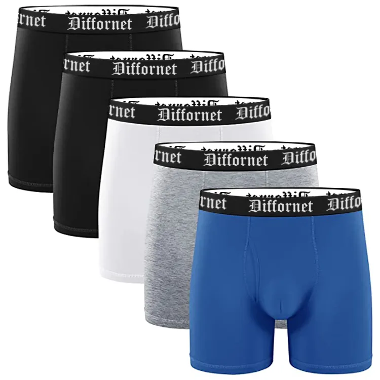 Custom Stretch Cotton Mens Underwear Boxers Briefs Shorts Trunks Comfort Flex Fit Ultra Soft Cotton Plus Size Underwear Mens
