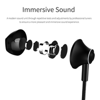 Remax RM-711 Headphone In-ear Berkabel Anti Keringat dengan Kontrol Hands-free yang Inovatif