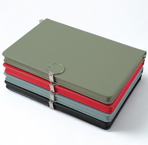 Custom Fashion A5 PU Leather Notebook School Hard Cover <b>Diary</b> with Round Magnetic Buckle - Product Image 1