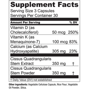 Cápsulas OEM Bone Boost con Vitaminas K2 y D3 que Favorecen la Absorción de Calcio y la Formación Ósea Saludable, 90 Unidades - Product Image 3