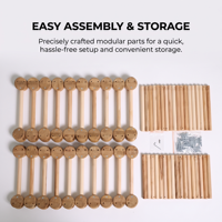 Kit de construction de fort en bois pour l'apprentissage créatif STEM, blocs Montessori, jouet de construction DIY sûr et non toxique, logo personnalisé