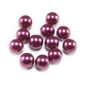Cuentas redondas de varios tamaños para pulsera y collar, abalorios coloridos de perlas de ABS, sueltas, baratas, en oferta