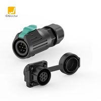 Connecteur circulaire mâle-femelle de haute qualité E-Weichat EW-LP12 M12 étanche IP67 4 5 broches, plaqué or cuivre -40-80 125V