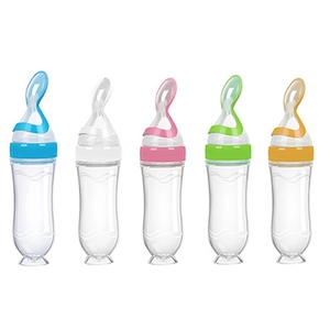Biberón de Silicona para Bebés, Alimentador de Cereal de Arroz para Bebés, Alimentador de Leche para Bebés, Cuchara Exprimible, Biberón - Product Image 6