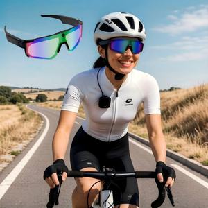 Lunettes Intelligentes V06 AI pour Cyclisme et Vol, Caméra HD 8MP, Photo et Vidéo, Traduction IA, Mémoire 32G, Étanche IP67, Anti-tremblement 6 Axes, Sport - Product Image 2