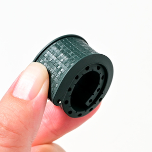 Bracelet en caoutchouc FKM CTS pour Omega et <span class=keywords><strong>Tissot</strong></span>, à libération rapide, 18 mm 22 mm, texture à carreaux, en fluororubber - Product Image 4