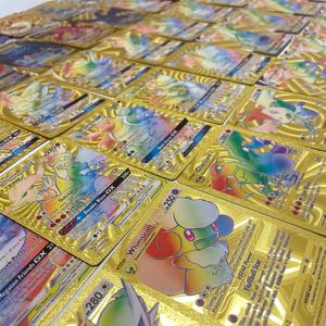 Boîte de booster de cartes Pokémon CHARIZARD dorées rares, carton personnalisé imperméable, 55 cartes, cartes de base DX EX GX TAG TEAM V <span class=keywords><strong>Vmax</strong></span> - Product Image 2
