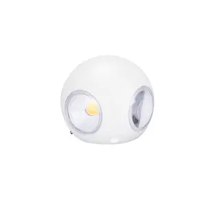 4 x3w Cob发光二极管地球仪外墙灯户外IP54球形立面发光二极管壁灯楼梯灯