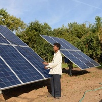 Pompe à eau submersible solaire à haut débit, pompes pour puits profonds pour l'Afrique du Sud