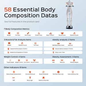 หน้าจอแสดงองค์ประกอบของร่างกายระบบดิจิทัลอัจฉริยะ <span class=keywords><strong>BMI</strong></span> 180kg ชาร์จผ่า<span class=keywords><strong>น</strong></span> USB โหมดเด็กใหม่ในห้อง<span class=keywords><strong>น</strong></span>้ำมีไวไฟขนาดวัดไขมันในร่างกาย - Product Image 3