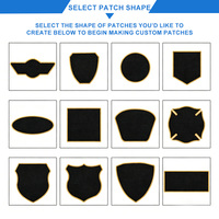 Écussons PVC personnalisés pour grades de la Gendarmerie Brigadier, écussons de poitrine en PVC, insignes de grade en PVC