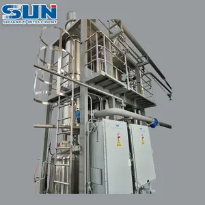 Falling Film Evaporator Industrial Solvent Concentration Equipment Single Effect Evaporator