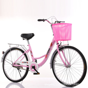 Vélo de ville Jiufeng 24 pouces, cadre en acier, panier, pour les trajets quotidiens, adulte, unisexe - Product Image 4
